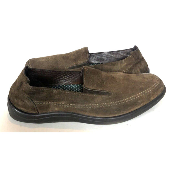 SAS Flex Weekender 10 Mens Suede Slip On Moccasins Loafers Shoes Comfort - Picture 1 of 8